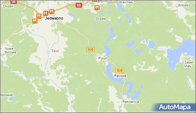 mapa Piduń, Piduń na mapie Targeo