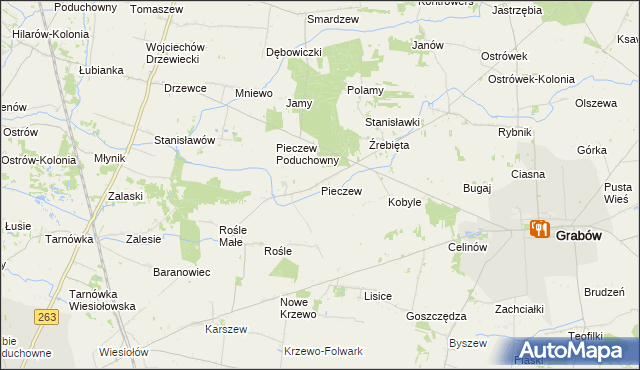 mapa Pieczew, Pieczew na mapie Targeo