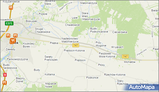 mapa Prędocinek, Prędocinek na mapie Targeo