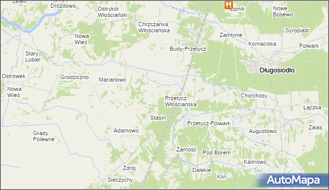 mapa Przetycz Włościańska, Przetycz Włościańska na mapie Targeo