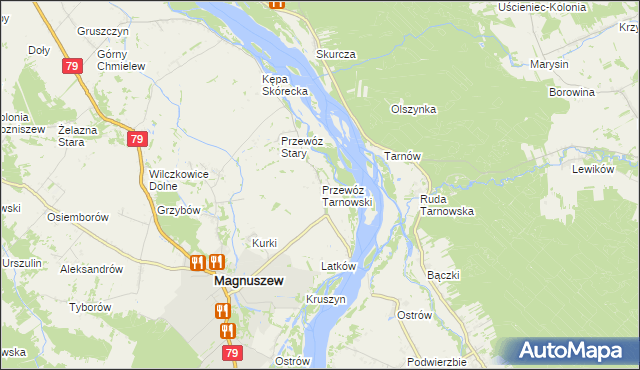 mapa Przewóz Tarnowski, Przewóz Tarnowski na mapie Targeo