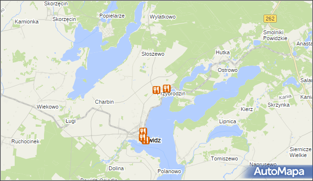 mapa Przybrodzin, Przybrodzin na mapie Targeo