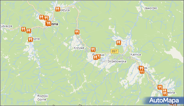 mapa Przysłup, Przysłup na mapie Targeo