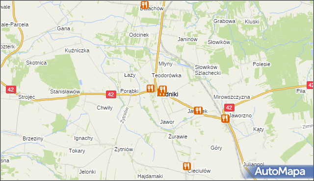mapa Rudniki powiat oleski, Rudniki powiat oleski na mapie Targeo