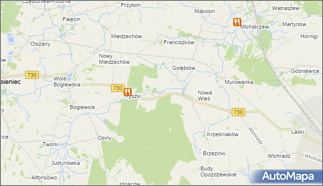 mapa Rytomoczydła, Rytomoczydła na mapie Targeo