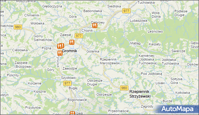 mapa Rzepiennik Marciszewski, Rzepiennik Marciszewski na mapie Targeo