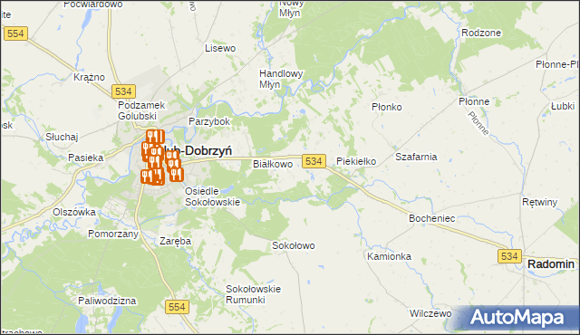 mapa Sadykierz gmina Golub-Dobrzyń, Sadykierz gmina Golub-Dobrzyń na mapie Targeo