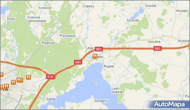 mapa Sędki gmina Ełk, Sędki gmina Ełk na mapie Targeo