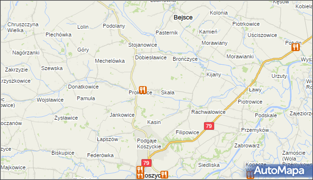 mapa Sędziszowice, Sędziszowice na mapie Targeo