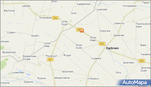 mapa Słupy Duże, Słupy Duże na mapie Targeo