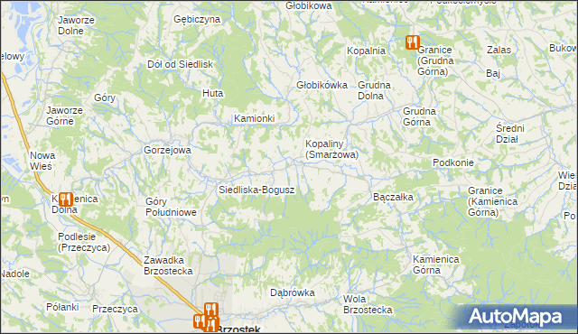 mapa Smarżowa, Smarżowa na mapie Targeo