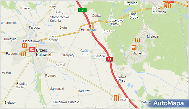 mapa Smólsk, Smólsk na mapie Targeo