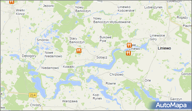 mapa Sobącz, Sobącz na mapie Targeo