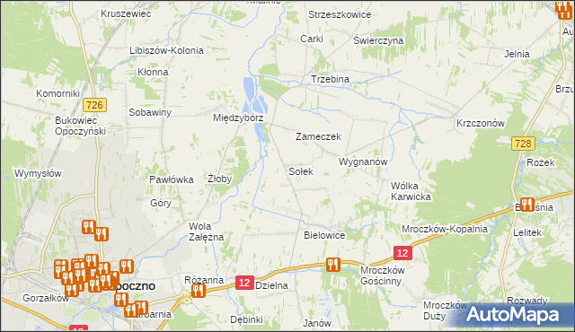 mapa Sołek, Sołek na mapie Targeo