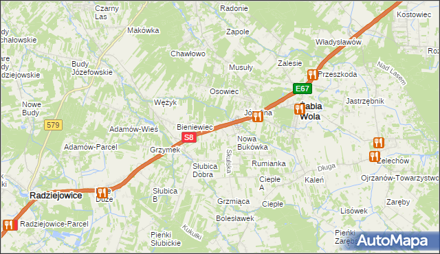 mapa Stara Bukówka, Stara Bukówka na mapie Targeo