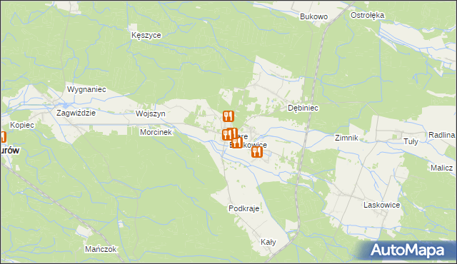 mapa Stare Budkowice, Stare Budkowice na mapie Targeo