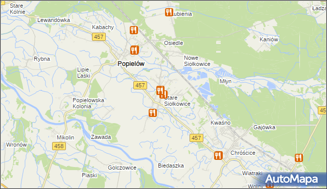 mapa Stare Siołkowice, Stare Siołkowice na mapie Targeo