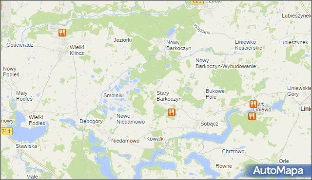 mapa Stary Barkoczyn, Stary Barkoczyn na mapie Targeo