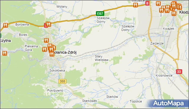 mapa Stary Wielisław, Stary Wielisław na mapie Targeo