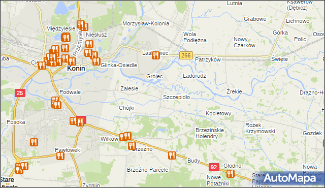 mapa Szczepidło, Szczepidło na mapie Targeo