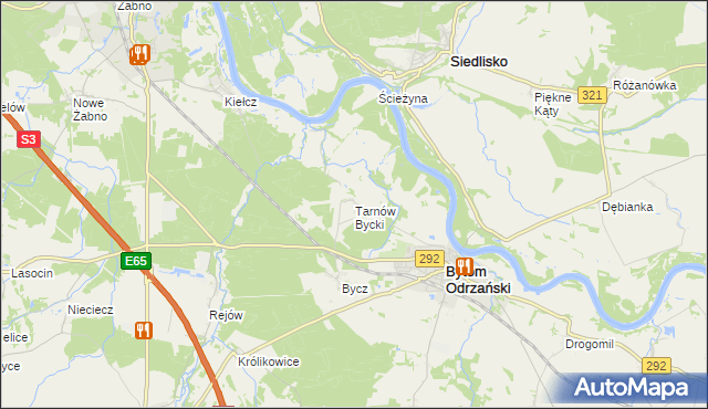 mapa Tarnów Bycki, Tarnów Bycki na mapie Targeo