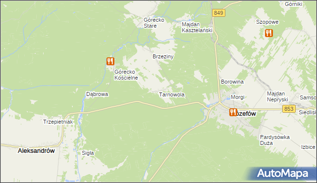 mapa Tarnowola, Tarnowola na mapie Targeo
