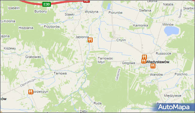 mapa Tarnowski Młyn, Tarnowski Młyn na mapie Targeo