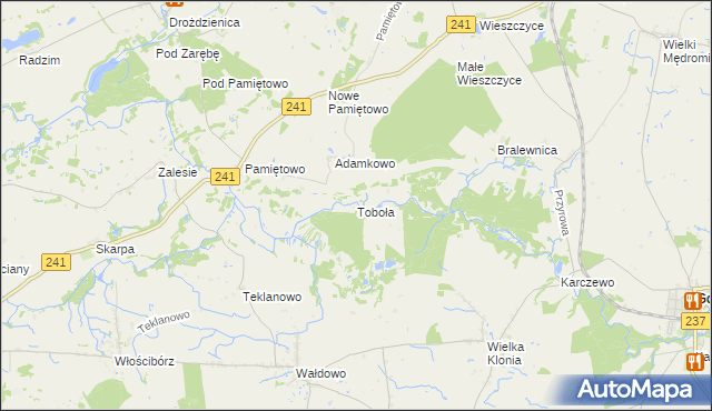 mapa Toboła, Toboła na mapie Targeo