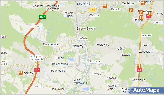 mapa Trzcianki Osada, Trzcianki Osada na mapie Targeo