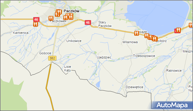 mapa Ujeździec, Ujeździec na mapie Targeo