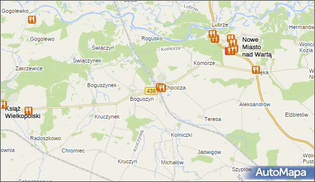 mapa Utrata gmina Nowe Miasto nad Wartą, Utrata gmina Nowe Miasto nad Wartą na mapie Targeo