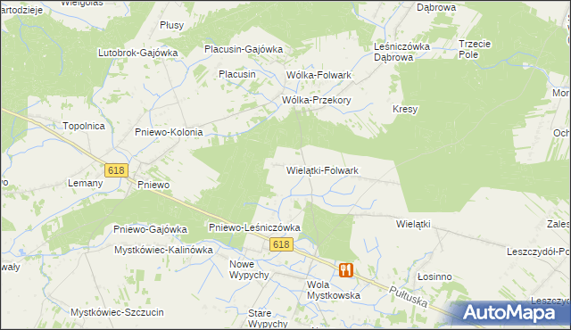 mapa Wielątki-Folwark, Wielątki-Folwark na mapie Targeo