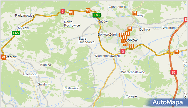 mapa Wierzchosławiczki, Wierzchosławiczki na mapie Targeo