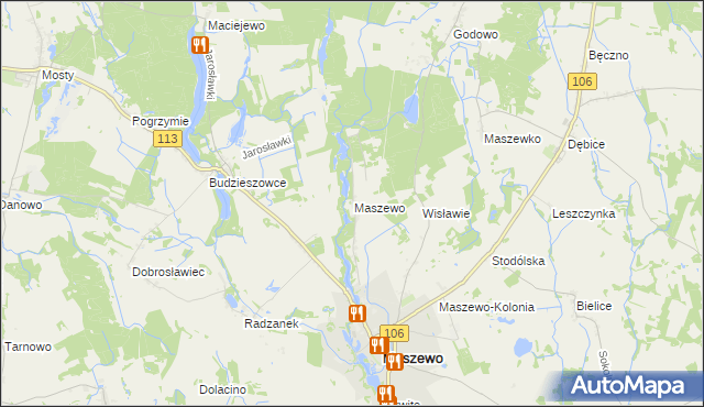 mapa Wisławie, Wisławie na mapie Targeo