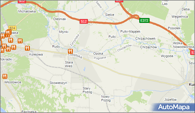 mapa Witowice gmina Końskowola, Witowice gmina Końskowola na mapie Targeo