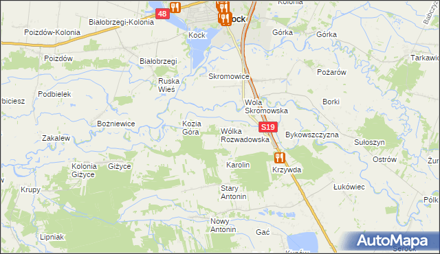 mapa Wólka Rozwadowska, Wólka Rozwadowska na mapie Targeo