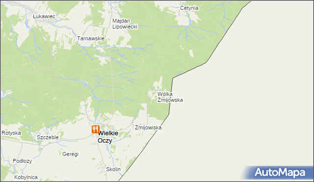 mapa Wólka Żmijowska, Wólka Żmijowska na mapie Targeo