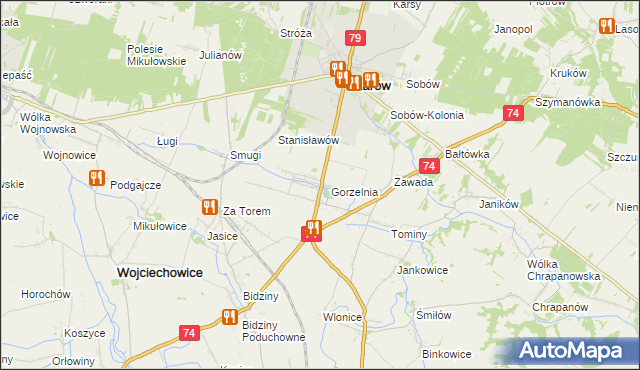 mapa Wyszmontów, Wyszmontów na mapie Targeo