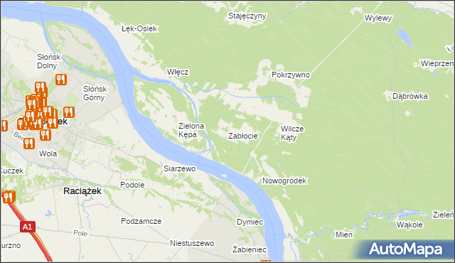 mapa Zabłocie gmina Czernikowo, Zabłocie gmina Czernikowo na mapie Targeo