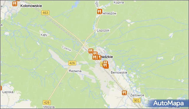 mapa Zawadzkie, Zawadzkie na mapie Targeo