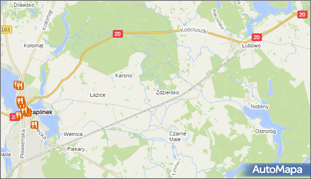 mapa Zdziersko, Zdziersko na mapie Targeo