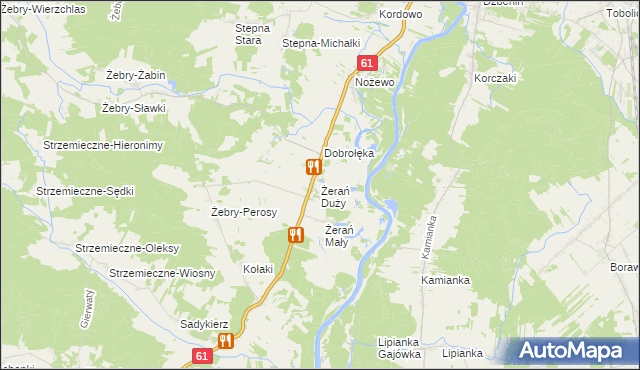 mapa Żerań Duży, Żerań Duży na mapie Targeo