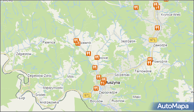 mapa Złockie, Złockie na mapie Targeo