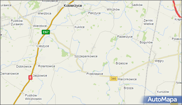 mapa Jaksonów, Jaksonów na mapie Targeo