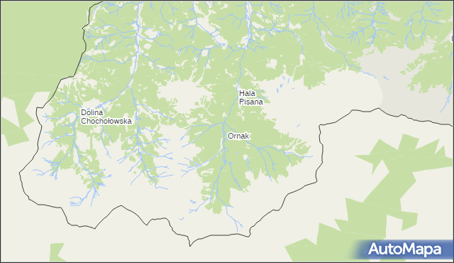 mapa Ornak, Ornak na mapie Targeo
