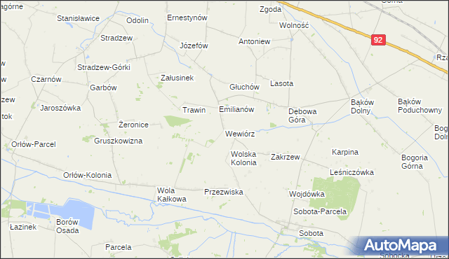 mapa Wewiórz, Wewiórz na mapie Targeo