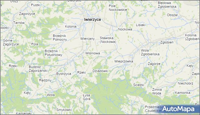 mapa Będzienica, Będzienica na mapie Targeo