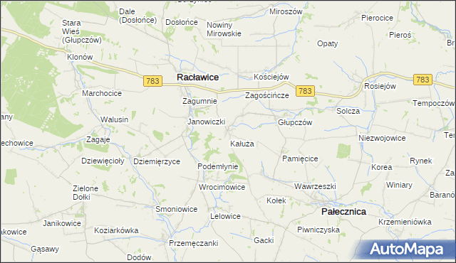 mapa Górka Kościejowska, Górka Kościejowska na mapie Targeo