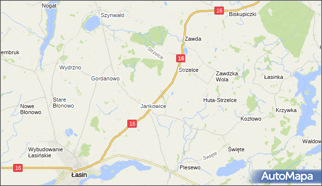 mapa Nowe Jankowice gmina Łasin, Nowe Jankowice gmina Łasin na mapie Targeo