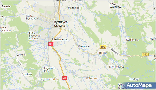 mapa Pławnica, Pławnica na mapie Targeo